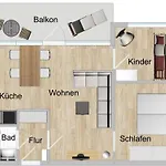 아파트 Altenauer Traumsicht Mit Balkon *